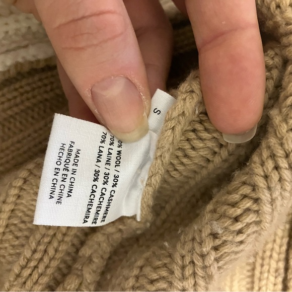 NAADAM Cashmere + Wool Two-Tone Sweater - Picture 6 of 6